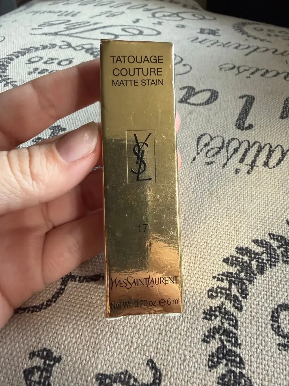 YSl Tatouage Couture Matte Stain Shade 17 Unconventional Coral